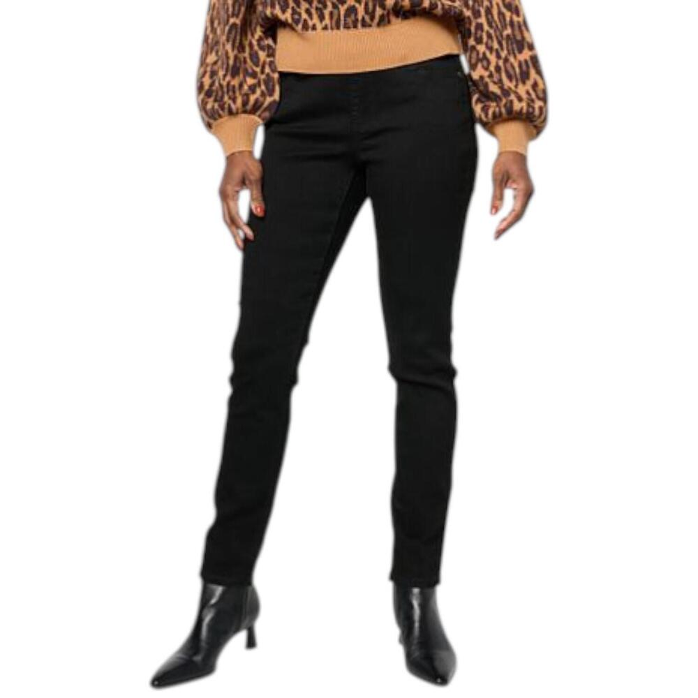 DG2 by Diane Gilman Women's Denim Comfort Waist Jegging Black - Regular
